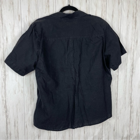 Diane Von Furstenberg vintage black button down - Picture 5 of 5